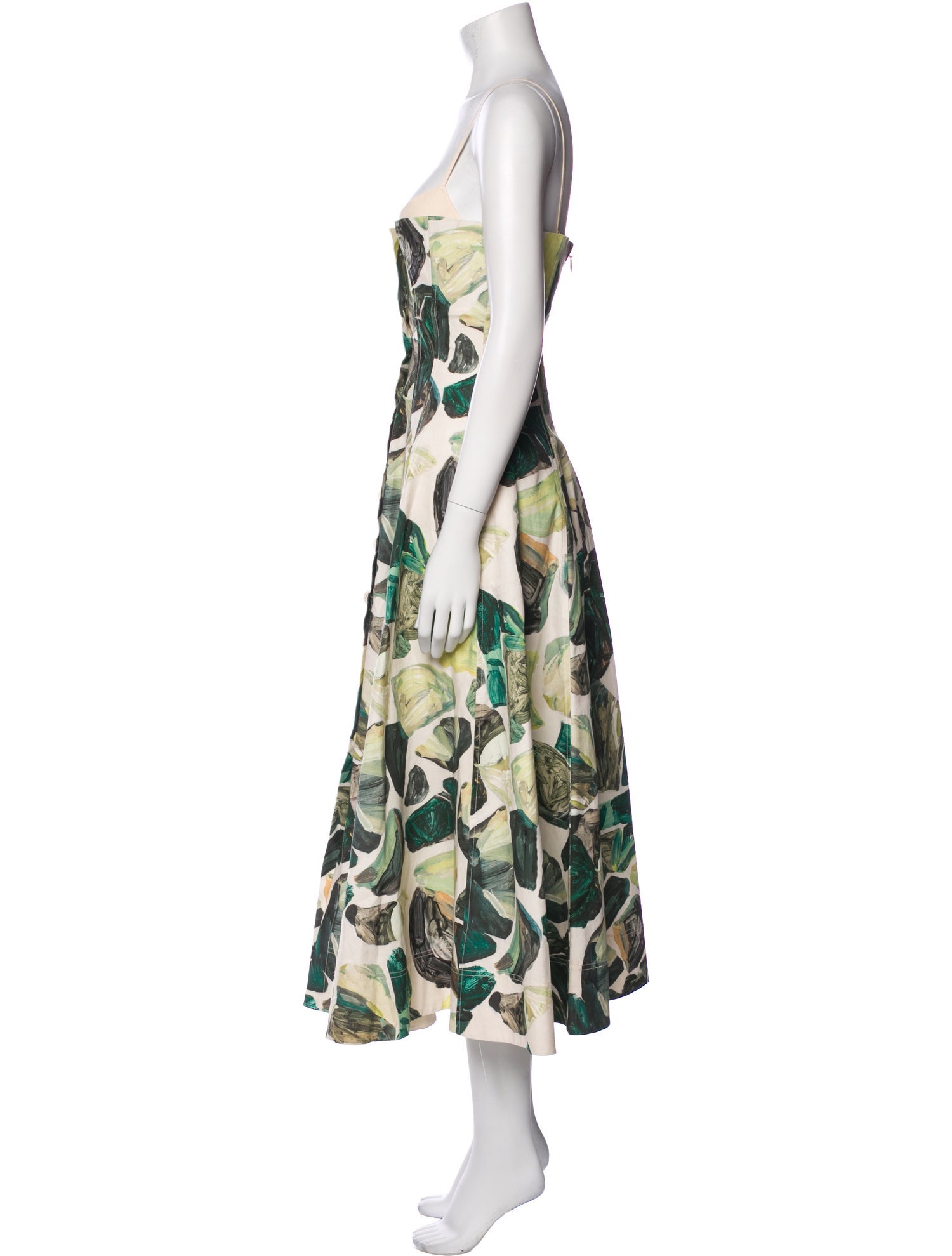 ALÉMAIS Floral Print Midi Length Dress w/ Tags