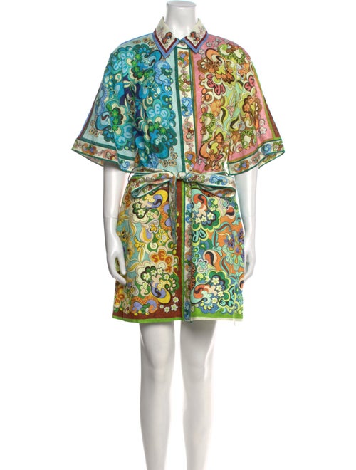 ALÉMAIS Printed Mini Dress