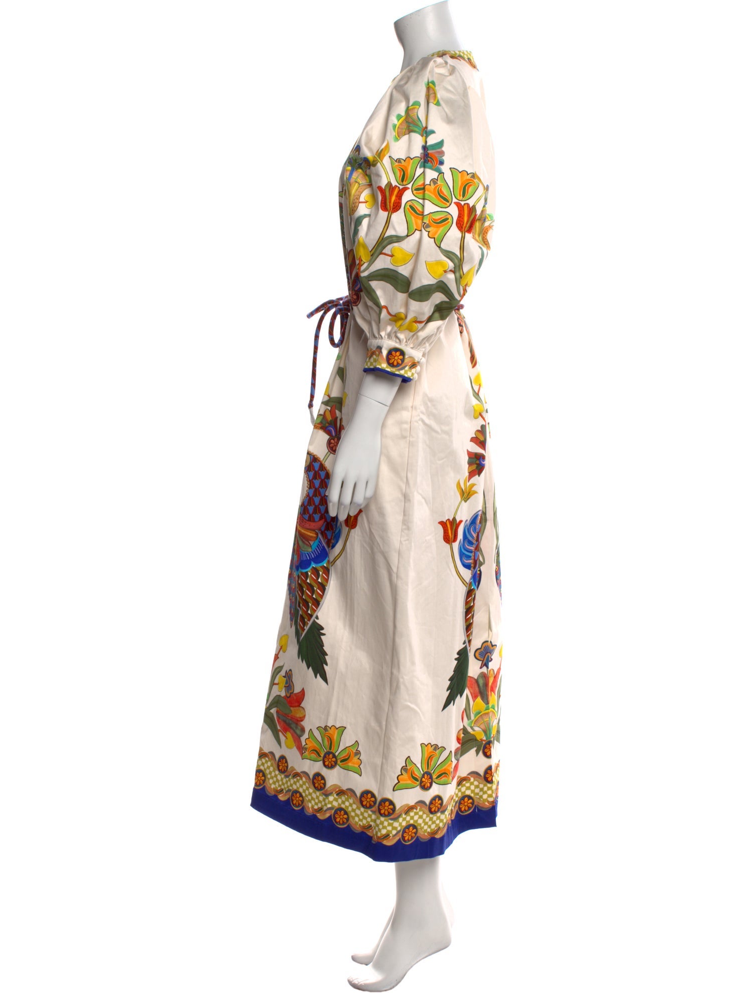 ALÉMAIS Printed Long Dress w/ Tags