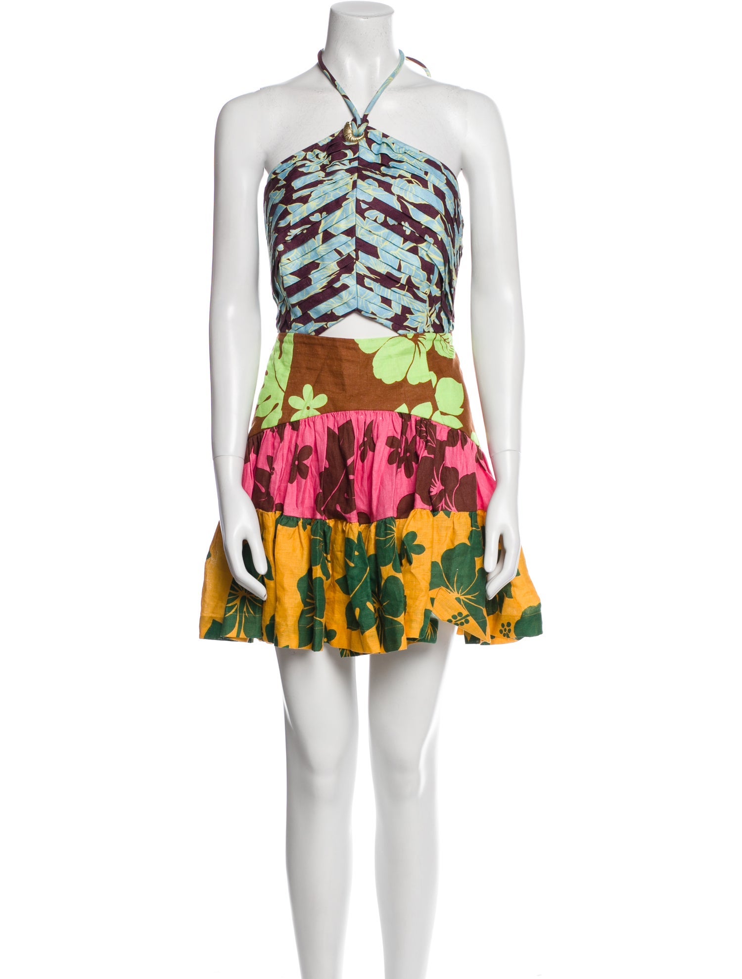 ALÉMAIS Linen Knee-Length Dress