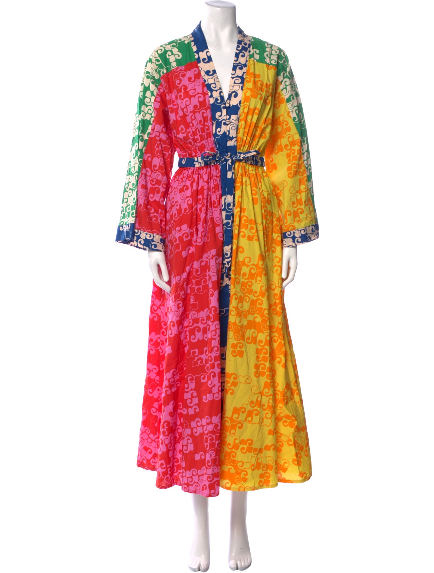 ALÉMAIS Printed Long Dress