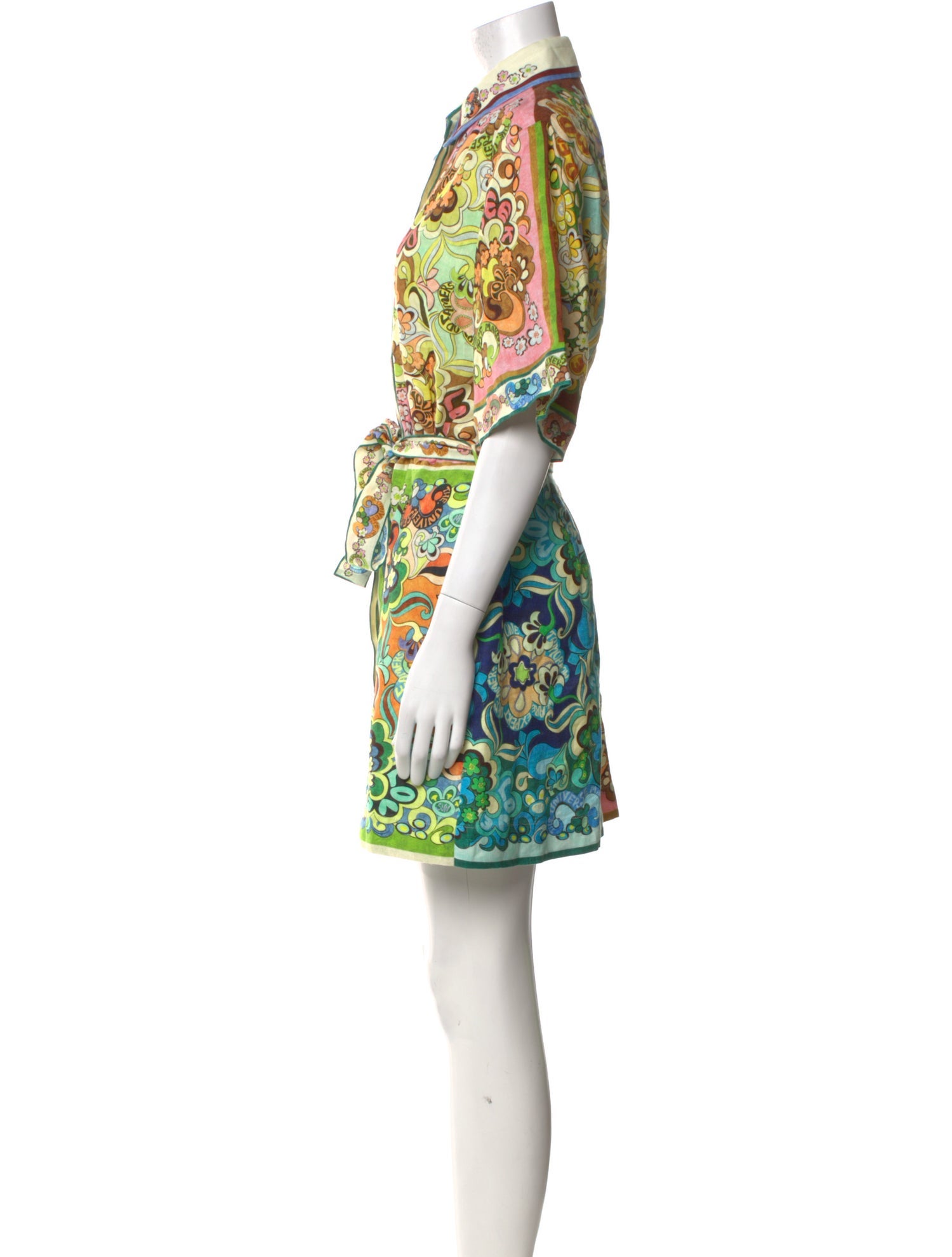 ALÉMAIS Printed Mini Dress