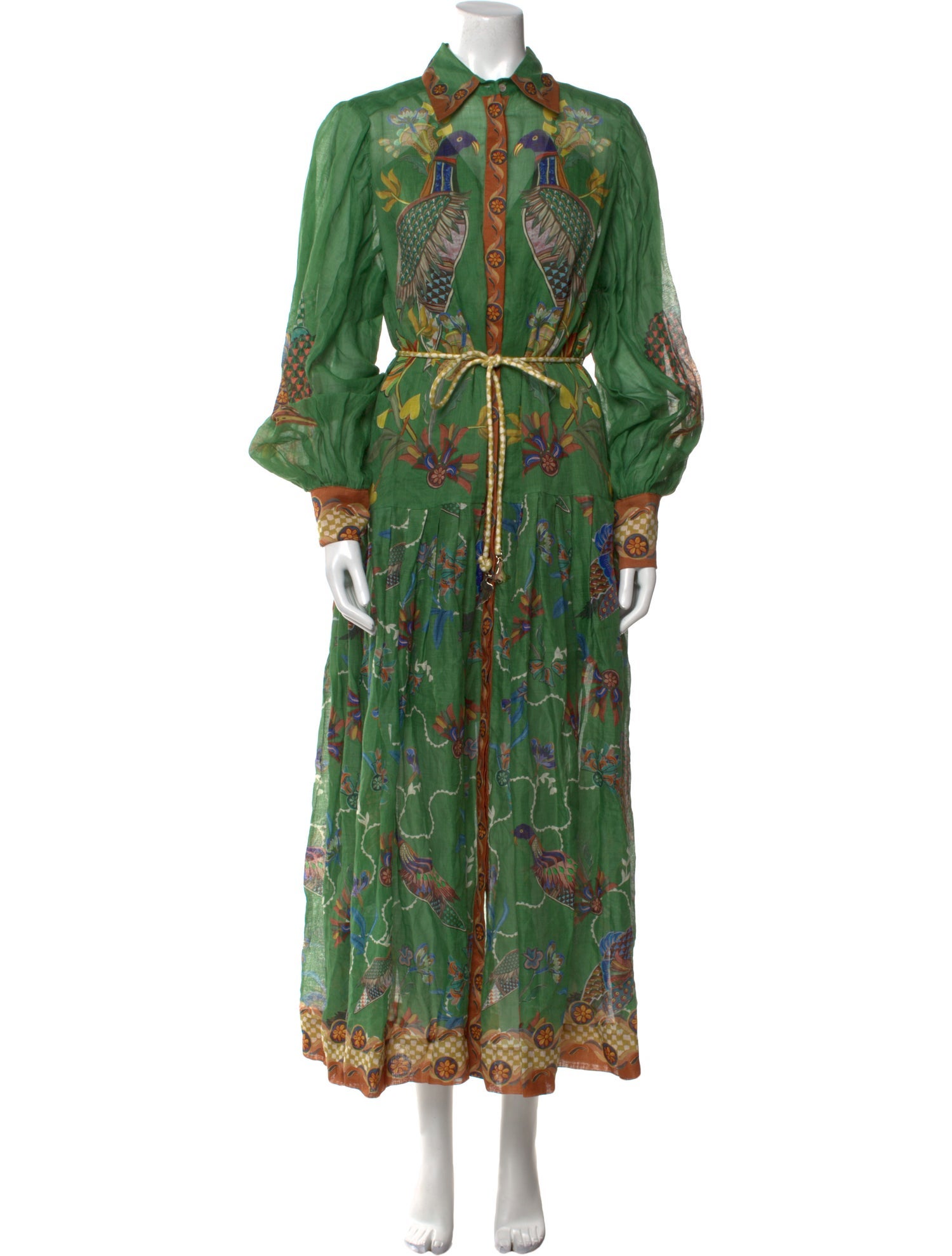 ALÉMAIS Printed Long Dress w/ Tags