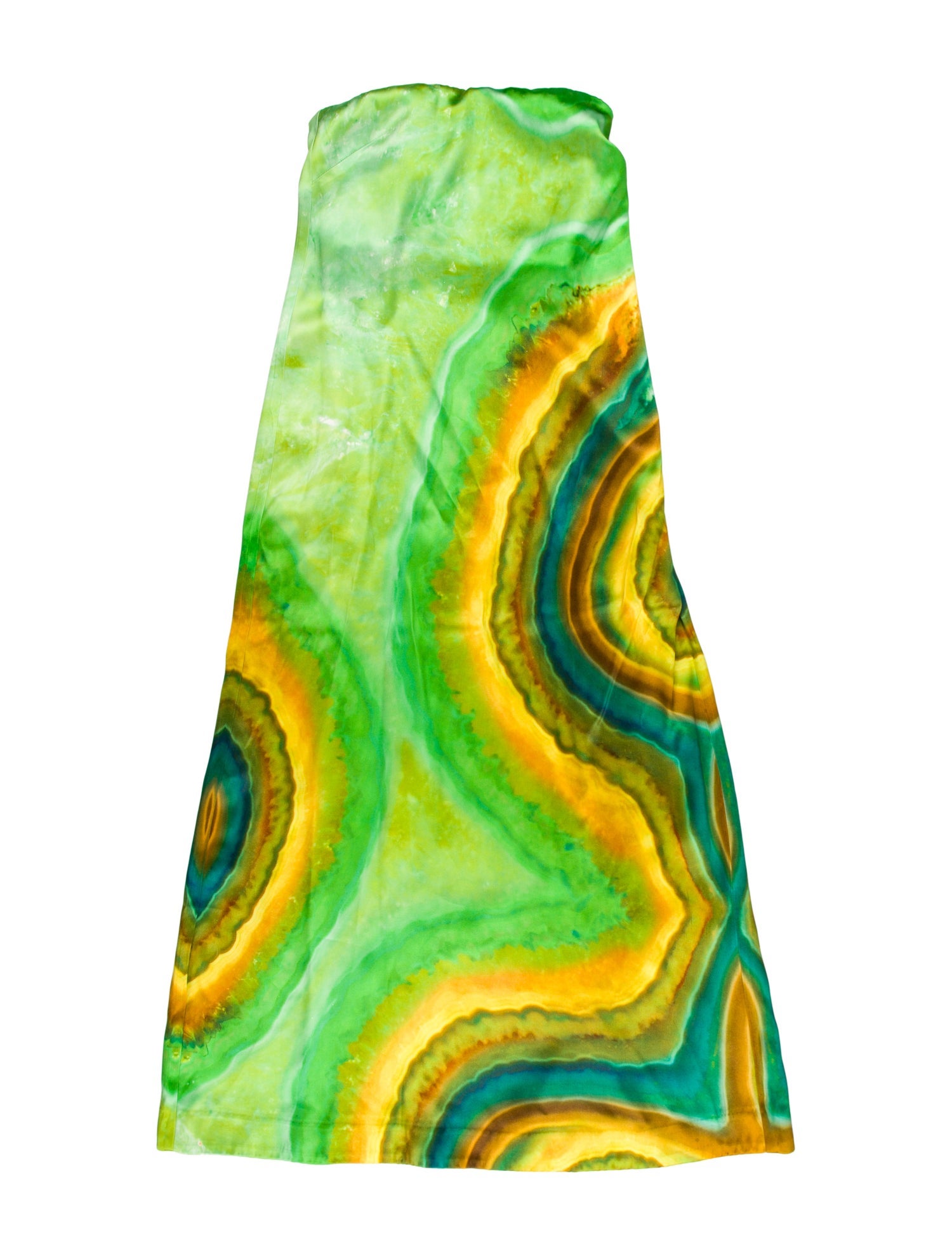 ALÉMAIS Tie-Dye Print Long Dress