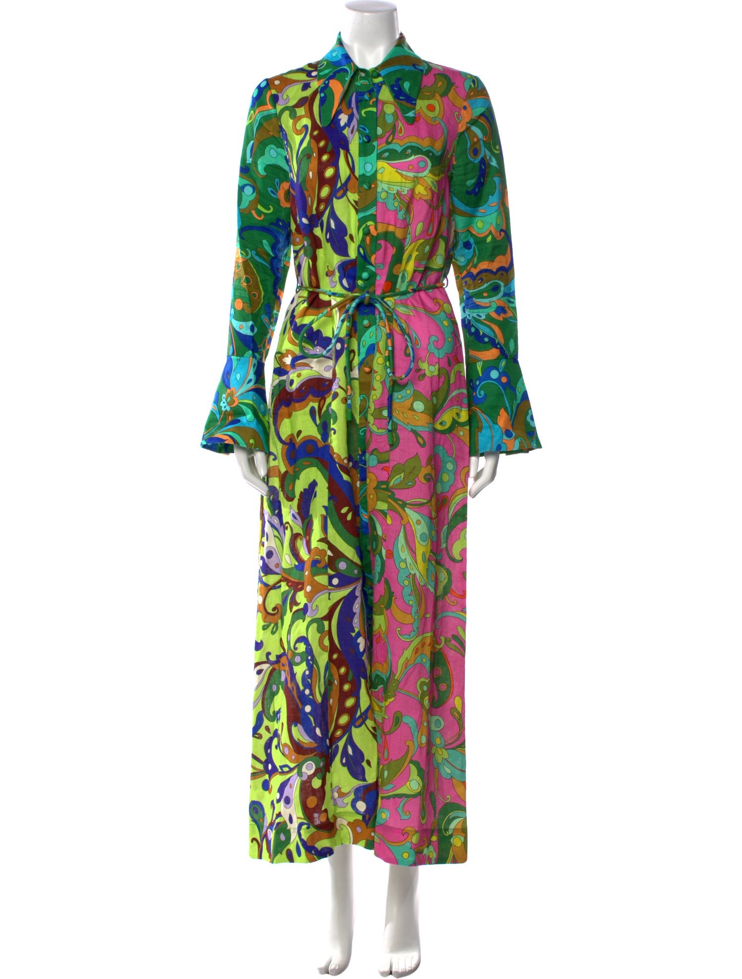 ALÉMAIS Printed Long Dress