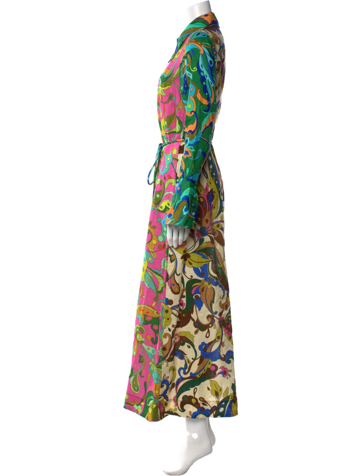 ALÉMAIS Printed Long Dress