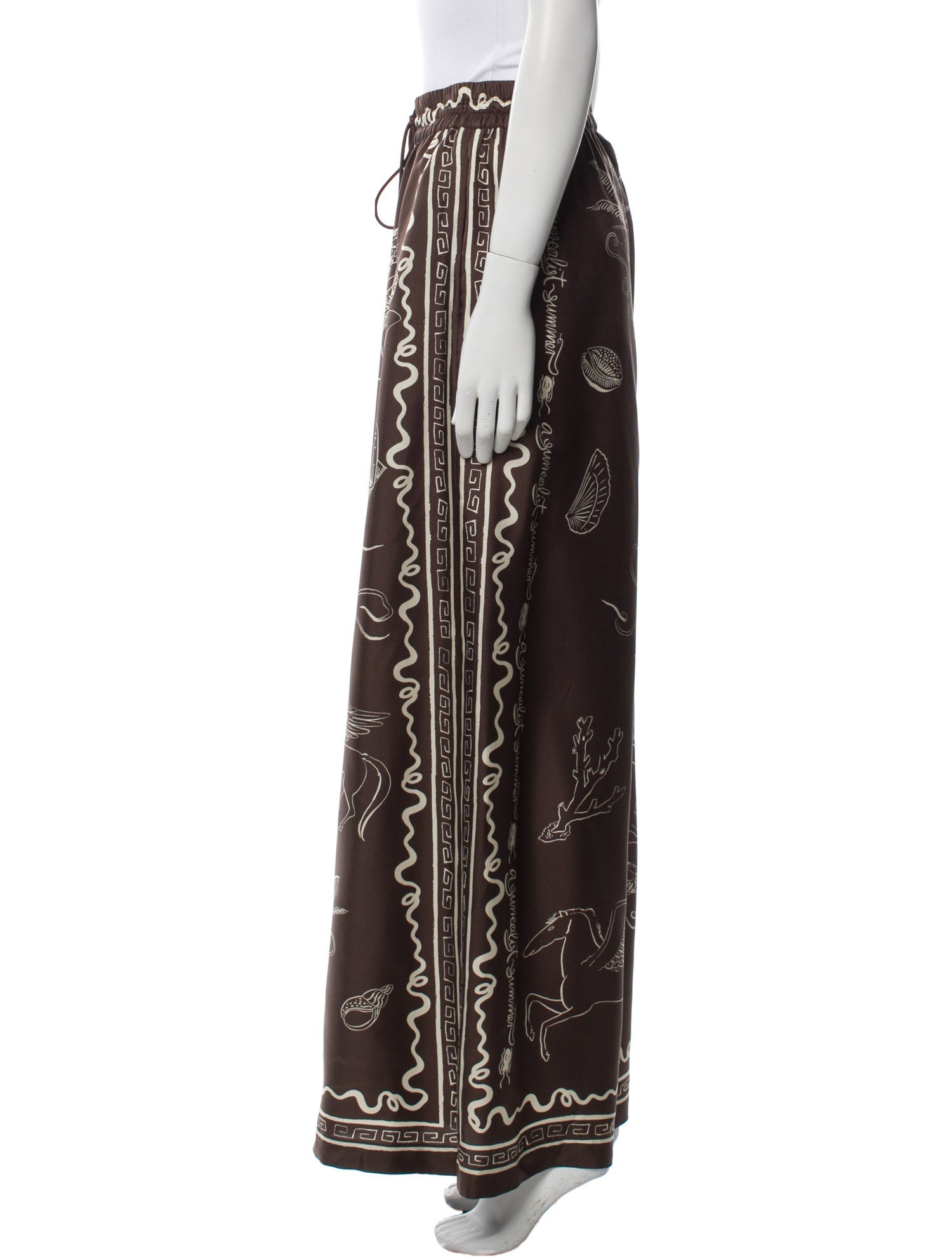 ALÉMAIS Silk Wide Leg Pants