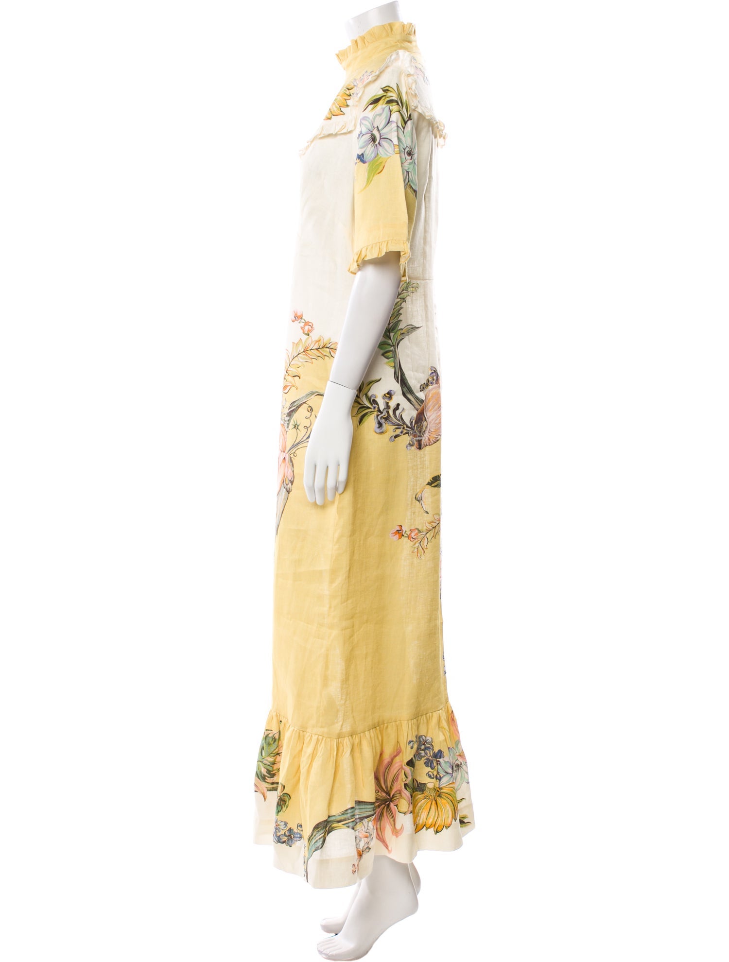 ALÉMAIS Floral Print Long Dress