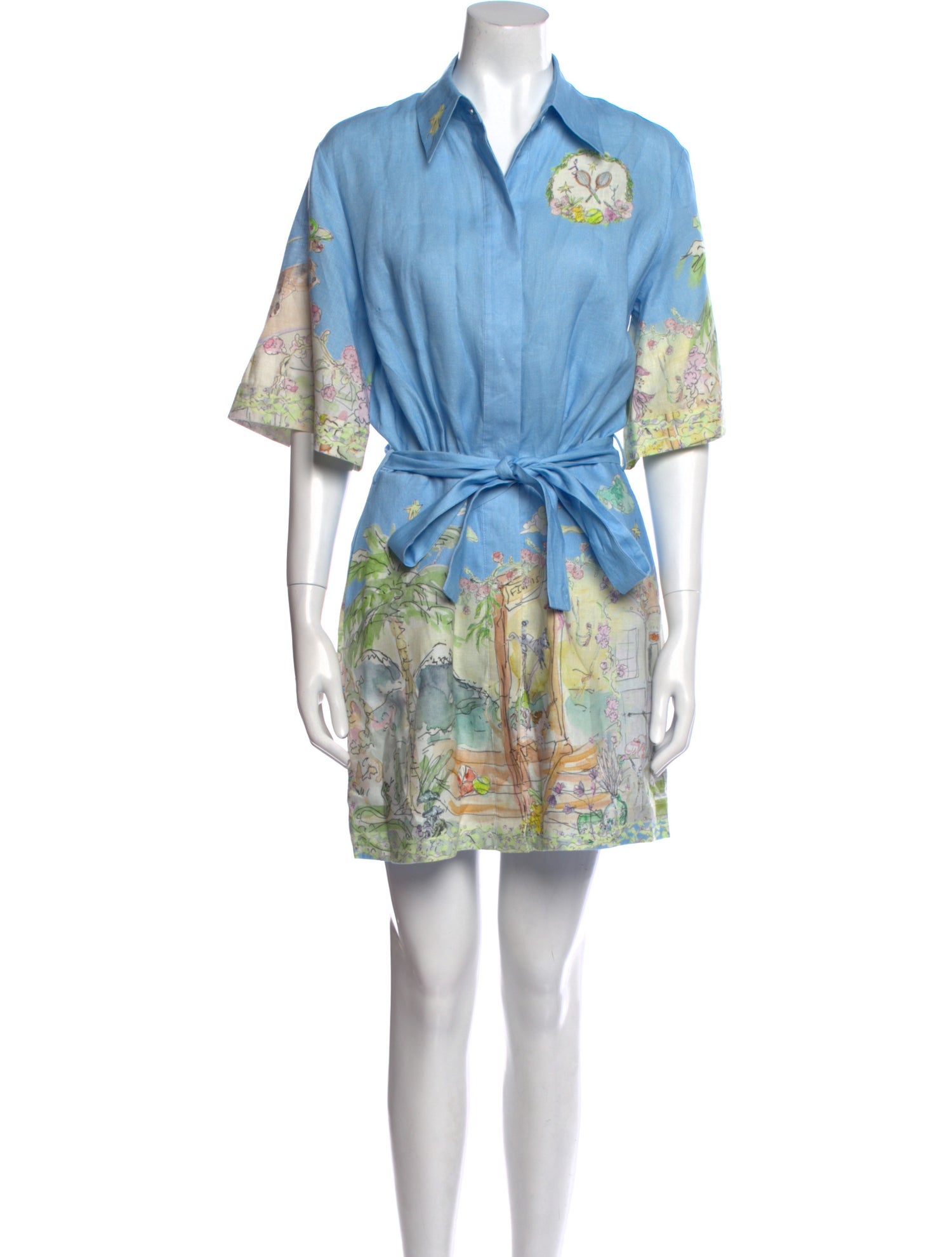 ALÉMAIS Linen Mini Dress