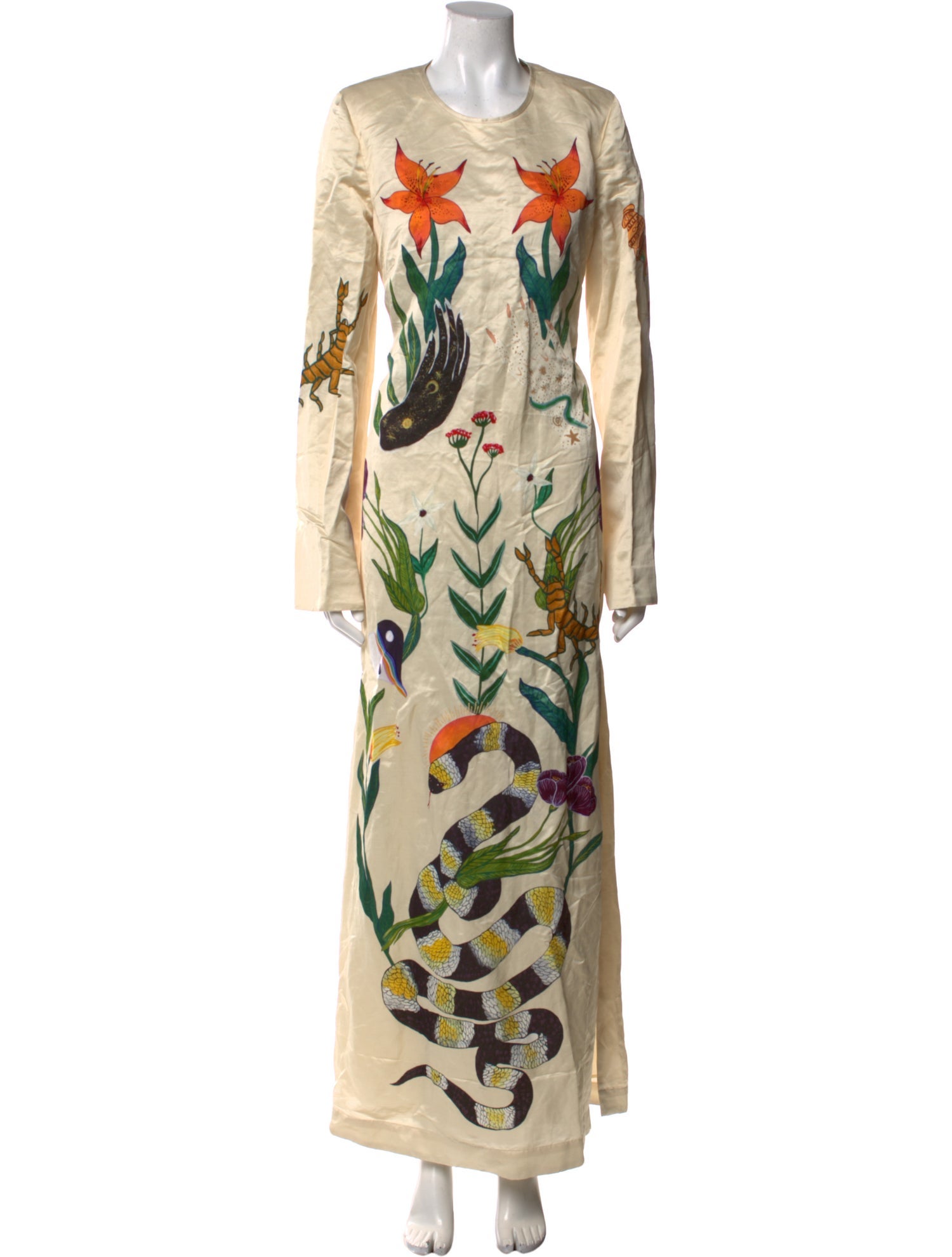 ALÉMAIS Floral Print Long Dress w/ Tags