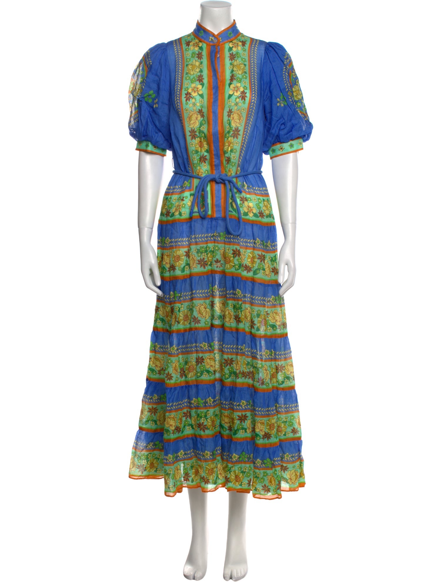 ALÉMAIS Printed Long Dress