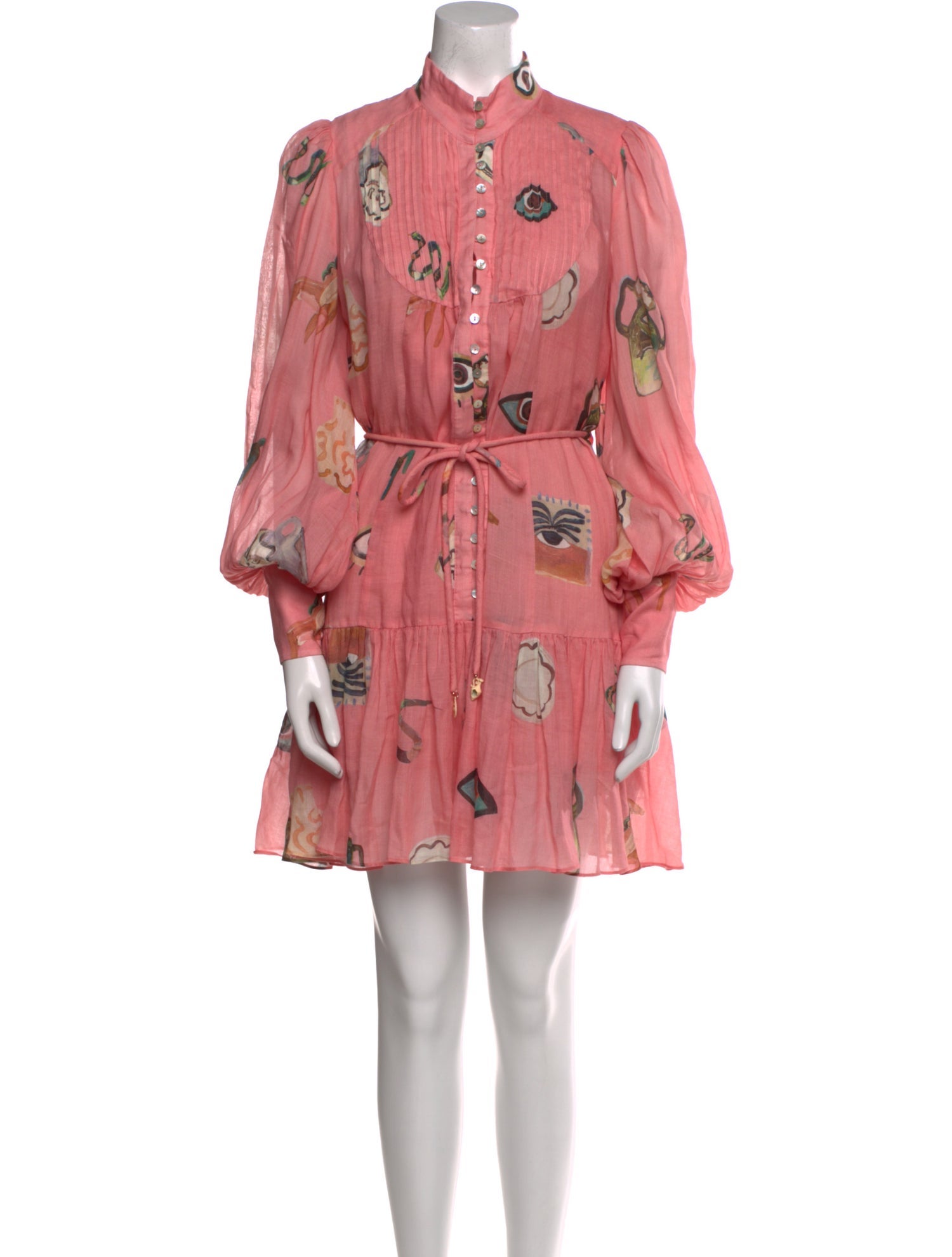 ALÉMAIS Floral Print Mini Dress