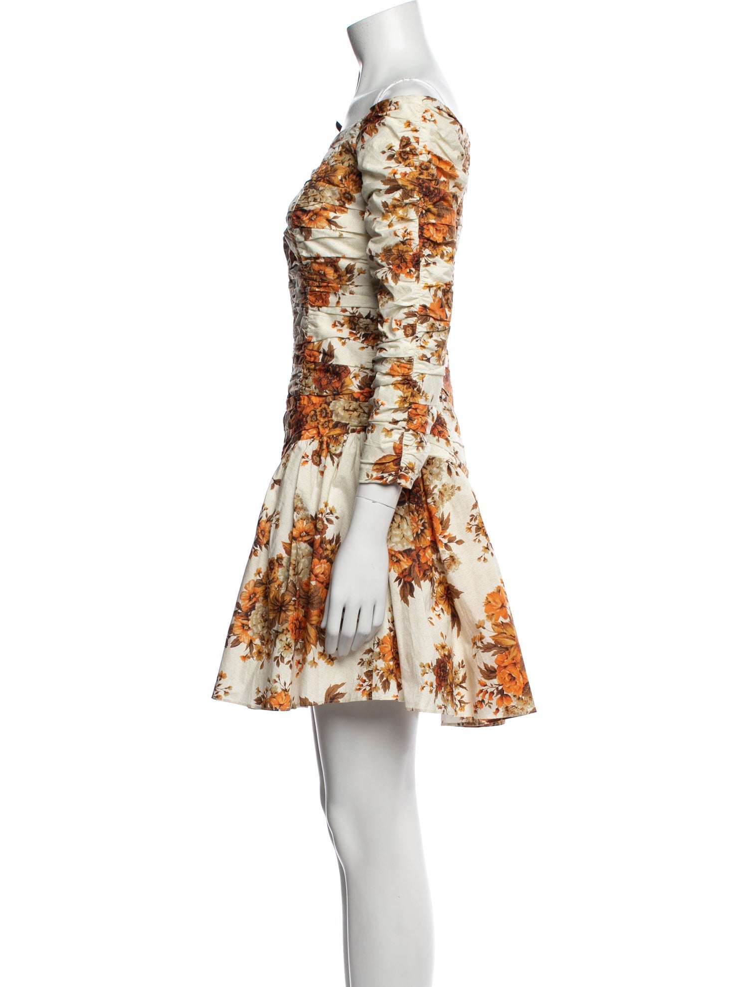 ALÉMAIS Floral Print Mini Dress