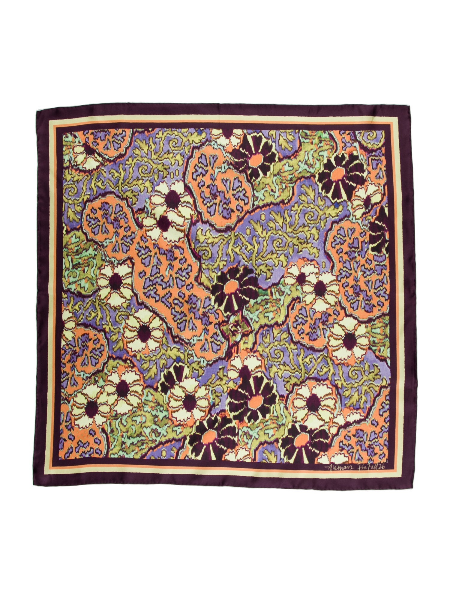 ALÉMAIS Silk Printed Scarf