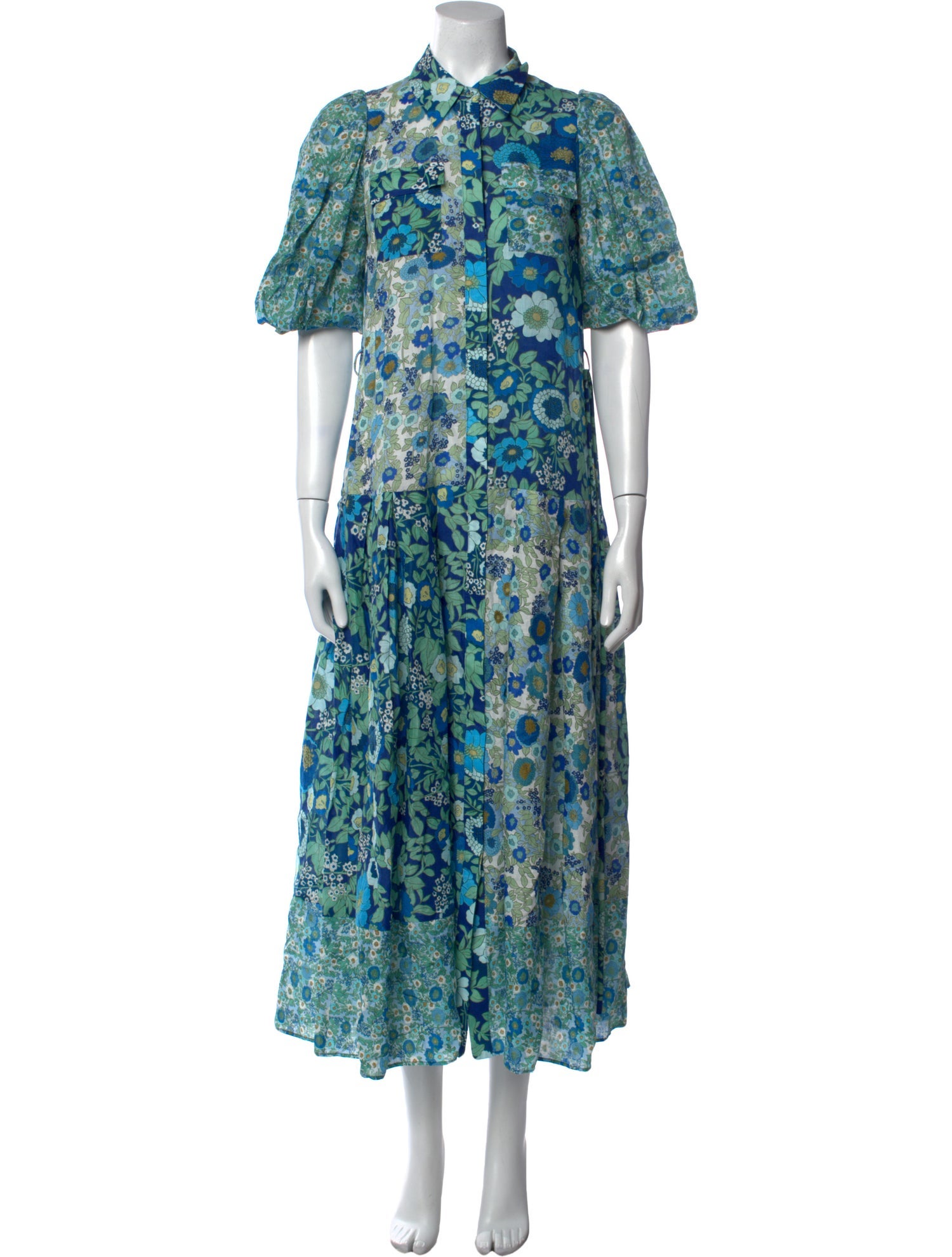 ALÉMAIS Floral Print Long Dress