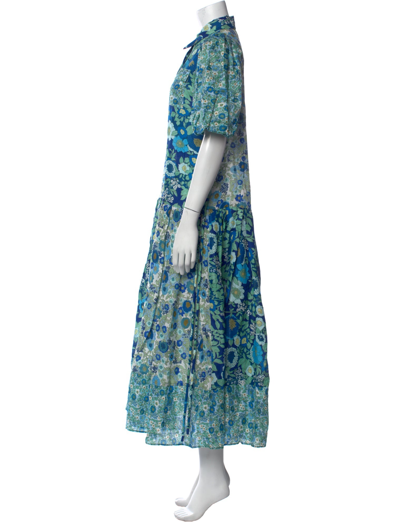 ALÉMAIS Floral Print Long Dress