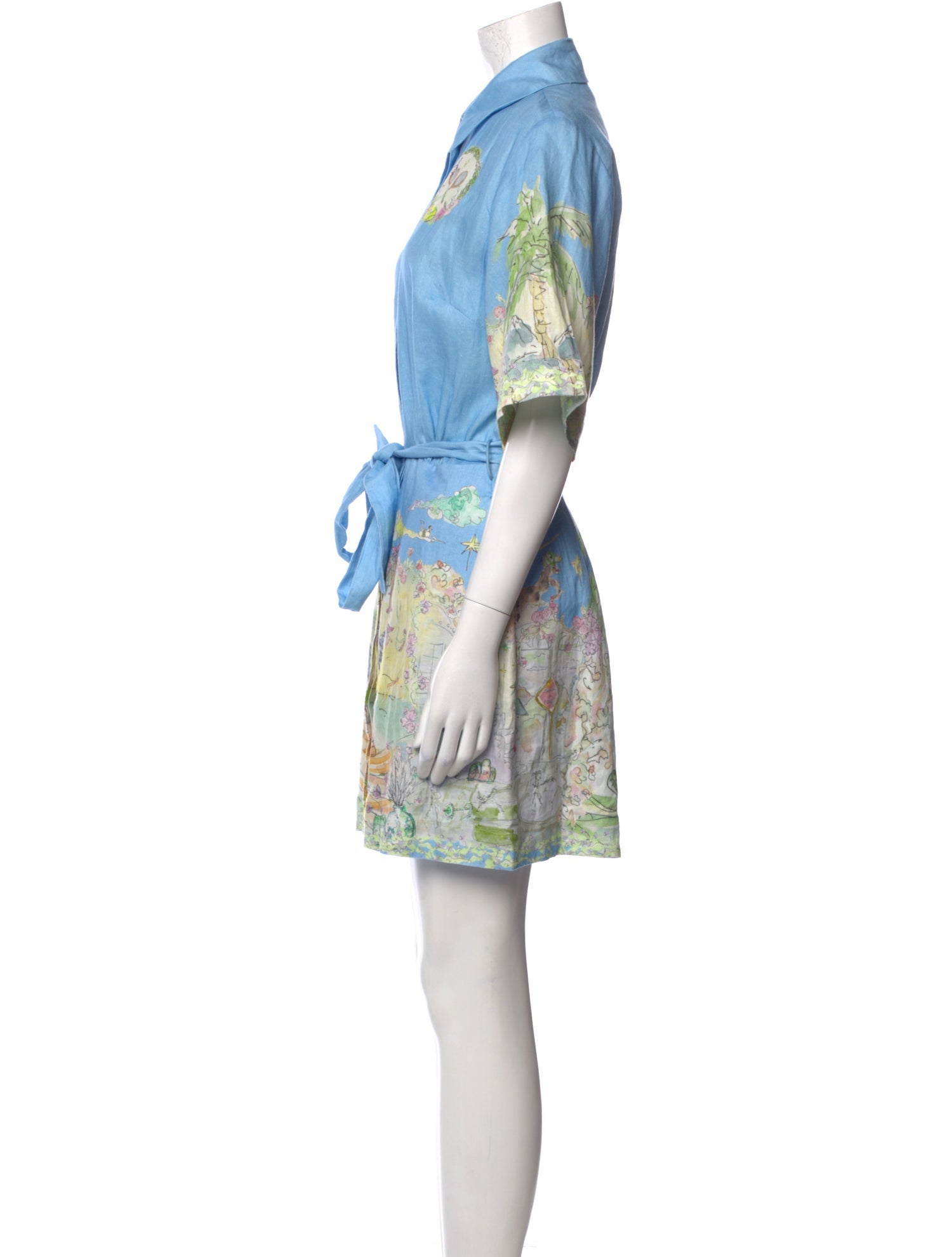 ALÉMAIS Linen Mini Dress