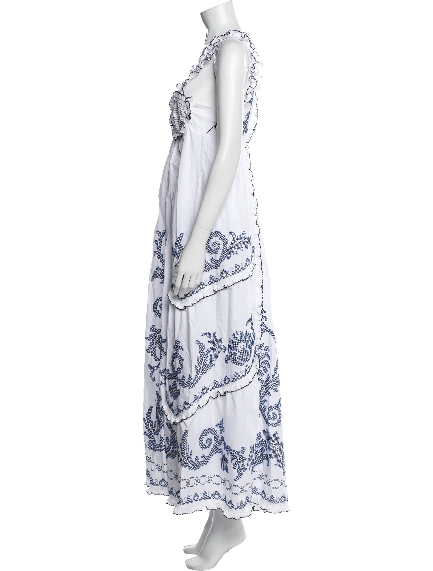 ALÉMAIS Printed Long Dress