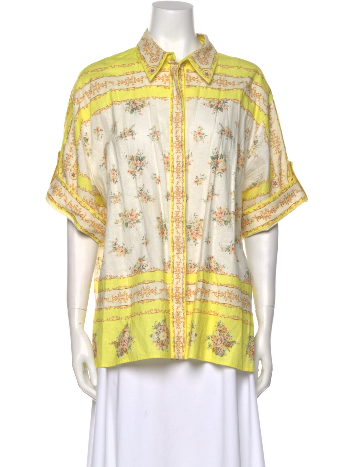 ALÉMAIS Catalina Printed Button-Up Top