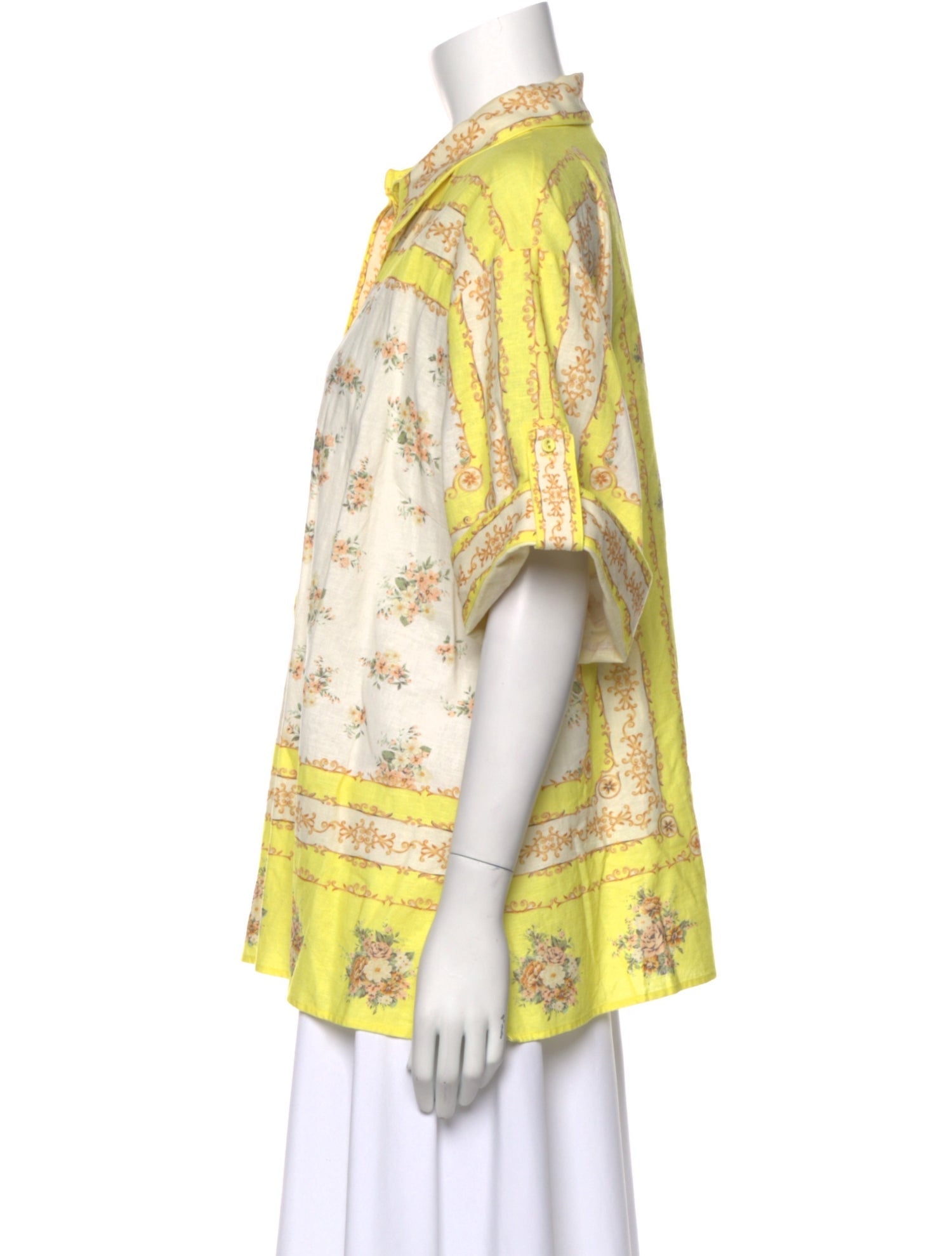 ALÉMAIS Catalina Printed Button-Up Top