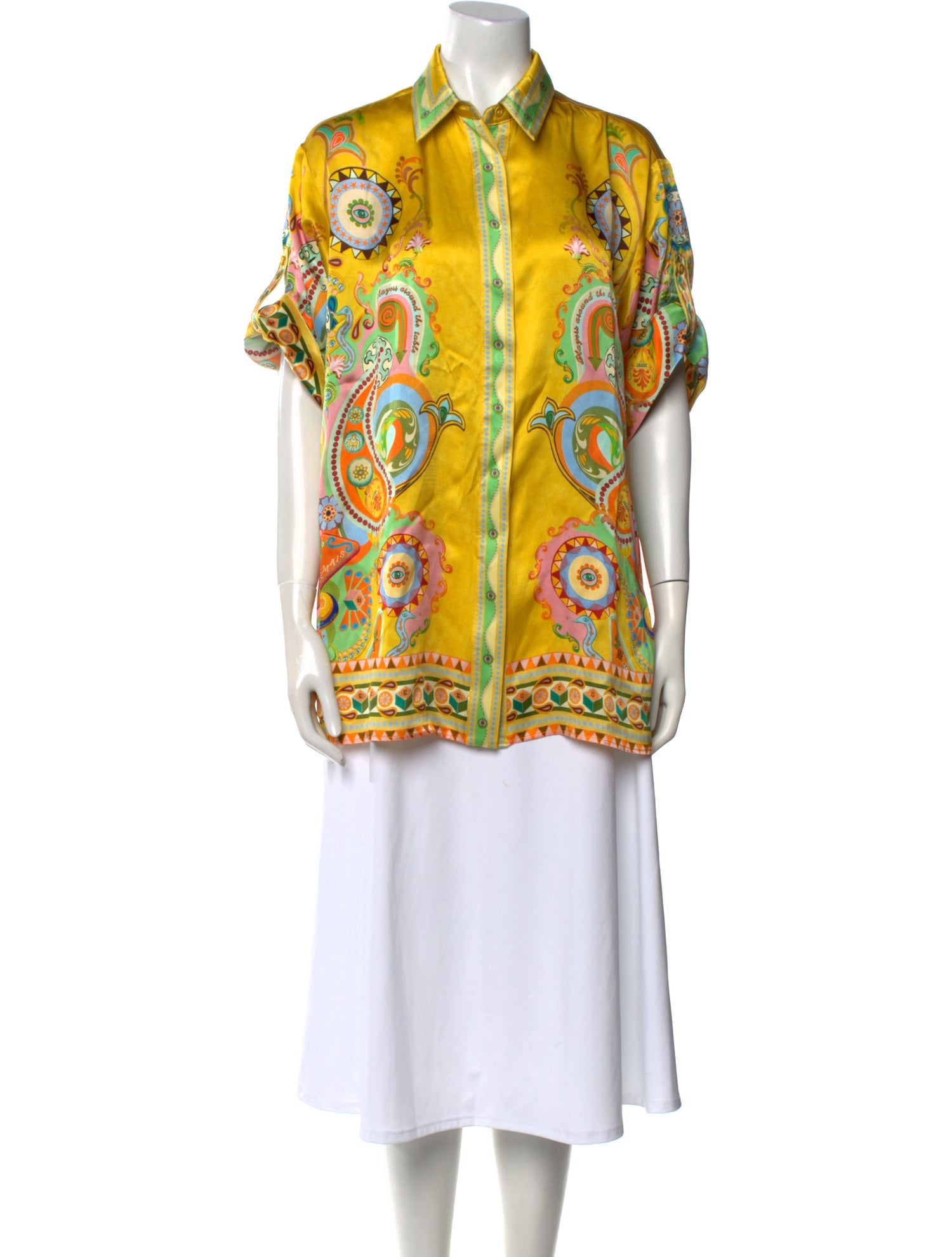 ALÉMAIS Silk Paisley Print Tunic w/ Tags