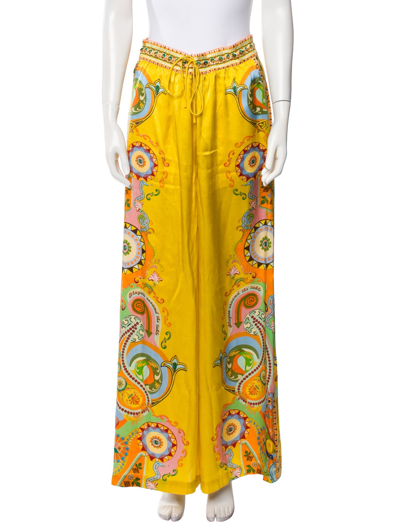 ALÉMAIS Silk Wide Leg Pants w/ Tags