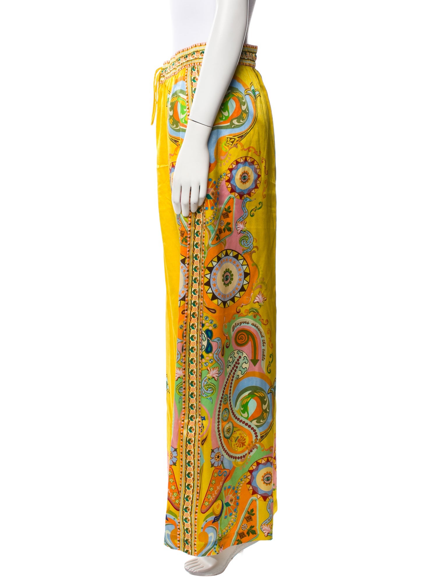 ALÉMAIS Silk Wide Leg Pants w/ Tags