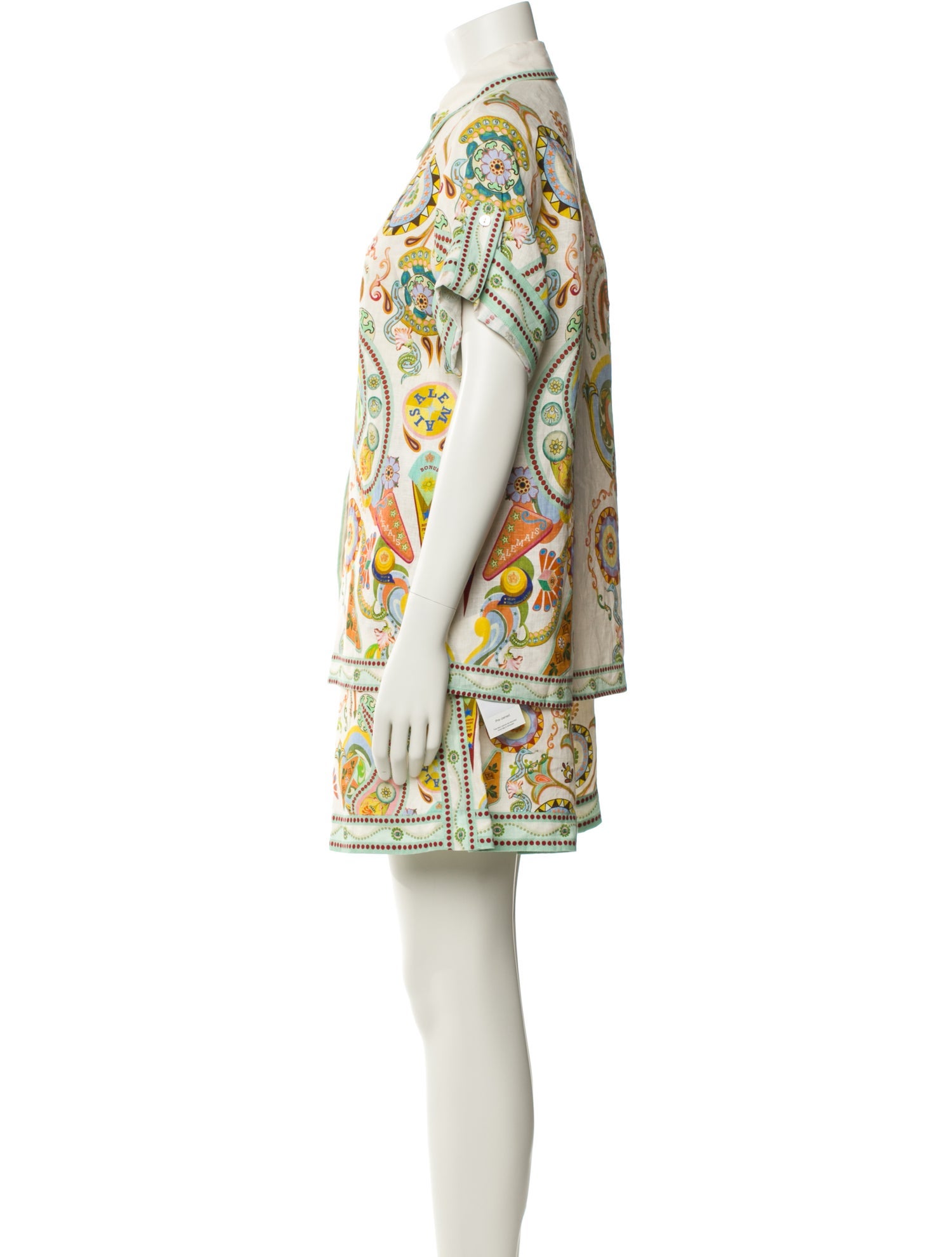 ALÉMAIS Linen Printed Short Set