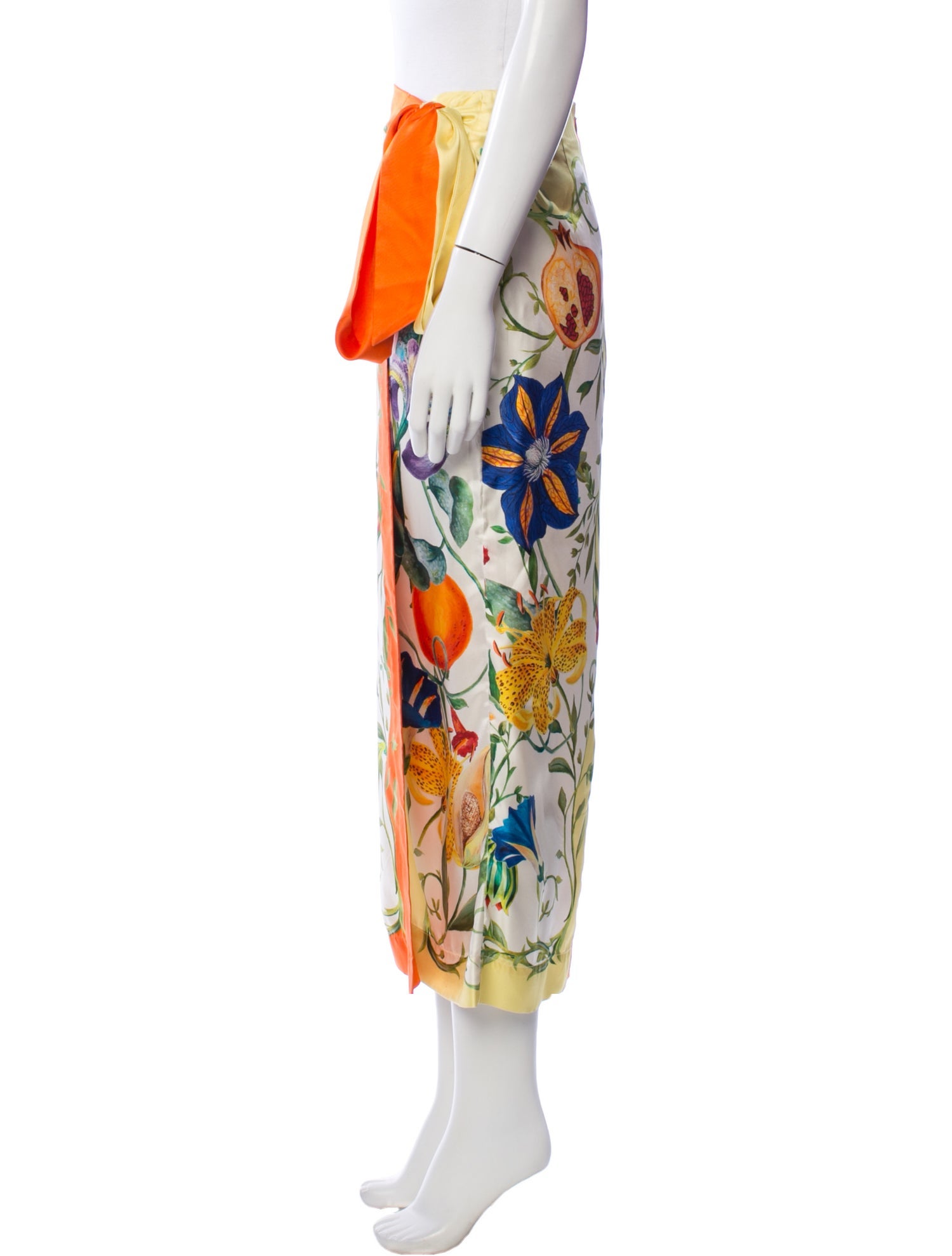 ALÉMAIS Floral Print Long Skirt