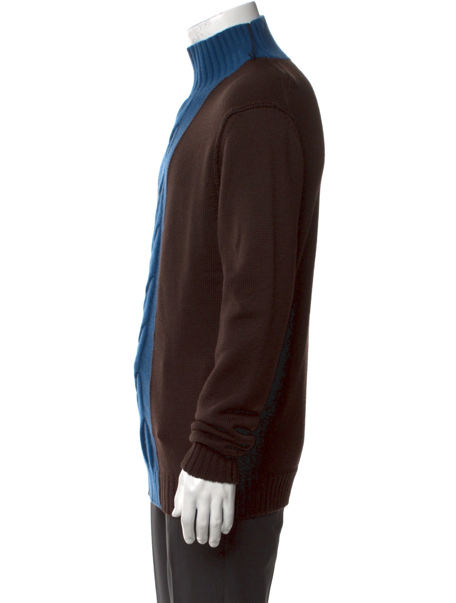 ALPHA STUDIO Merino Wool Colorblock Pattern Pullover w/ Tags