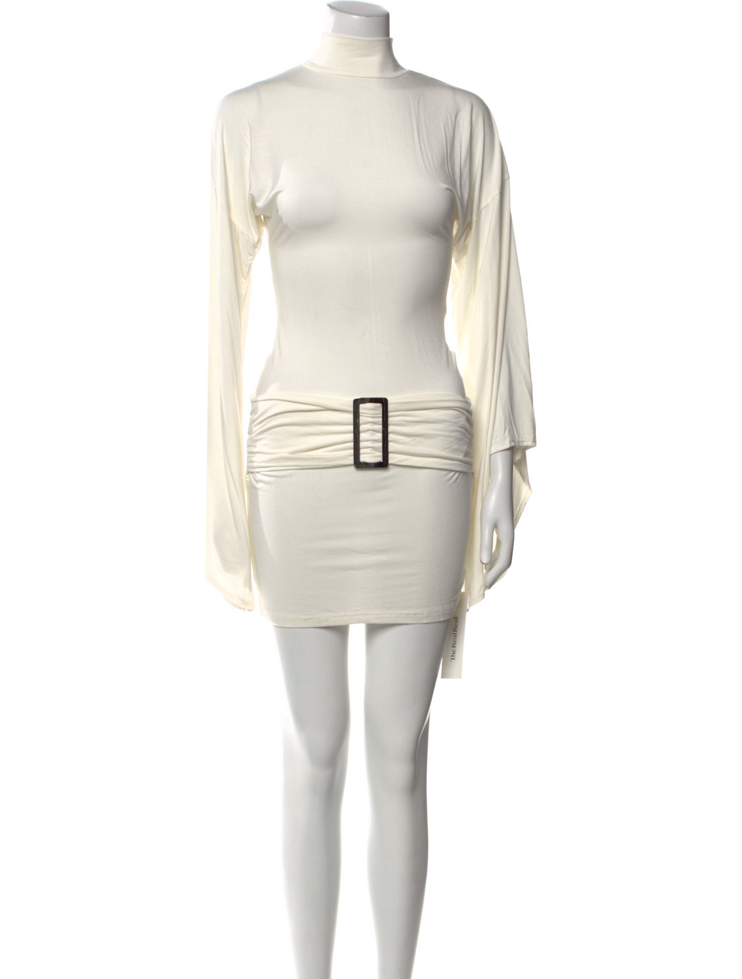 Amy Shehab Mock Neck Mini Dress