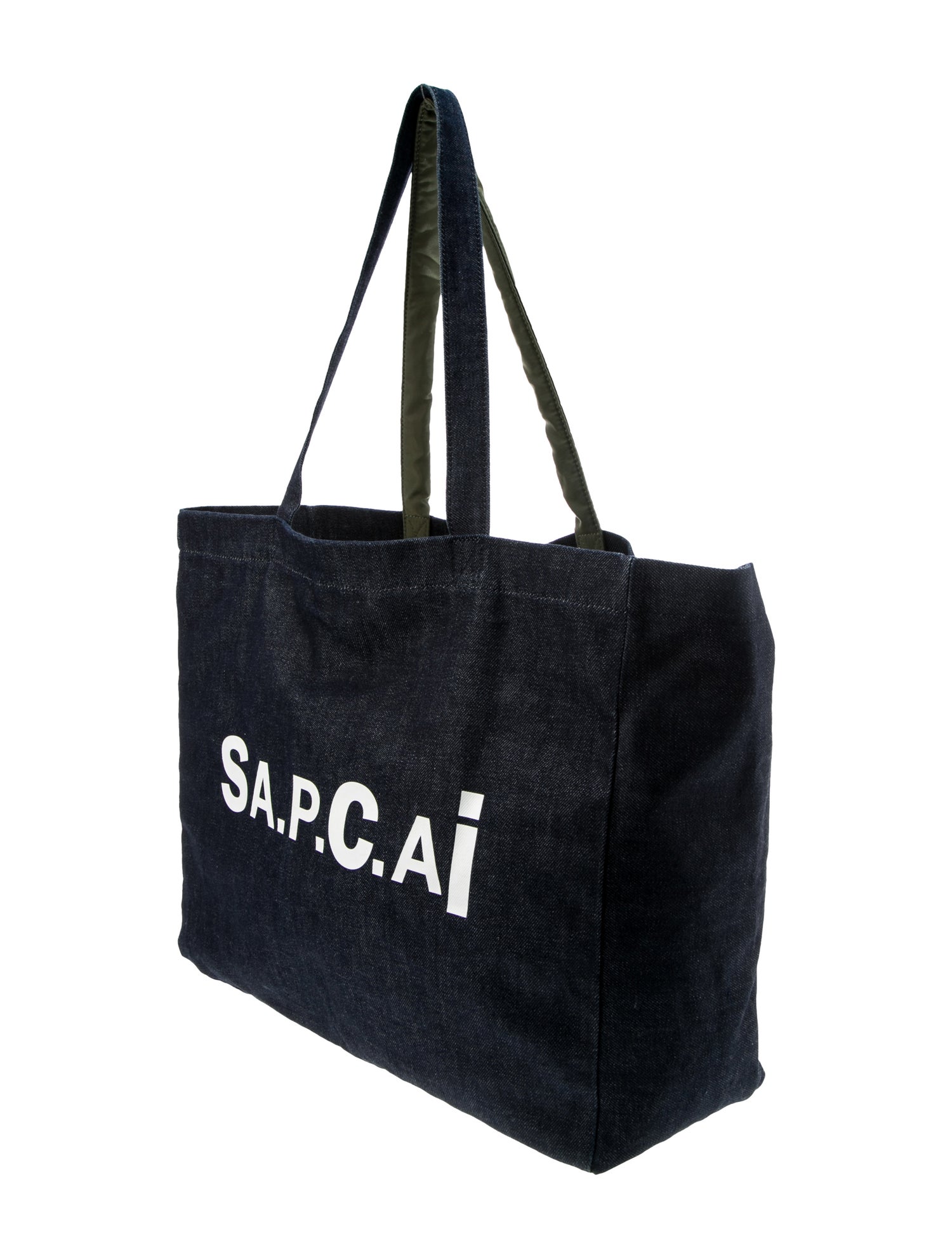 A.P.C. x Sacai Denim Logo Tote Bag - Blue Totes, Handbags