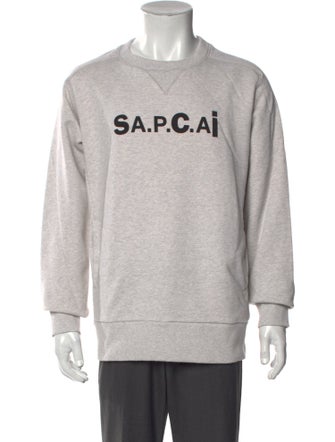 A.P.C. x Sacai Graphic Print Crew Neck Sweatshirt