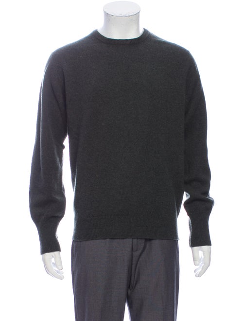 Aspesi Lambswool Crew Neck Pullover Green