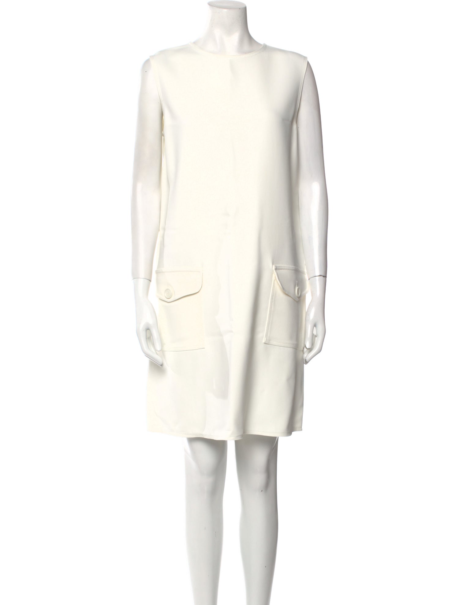 Aspesi Bateau Neckline Mini Dress