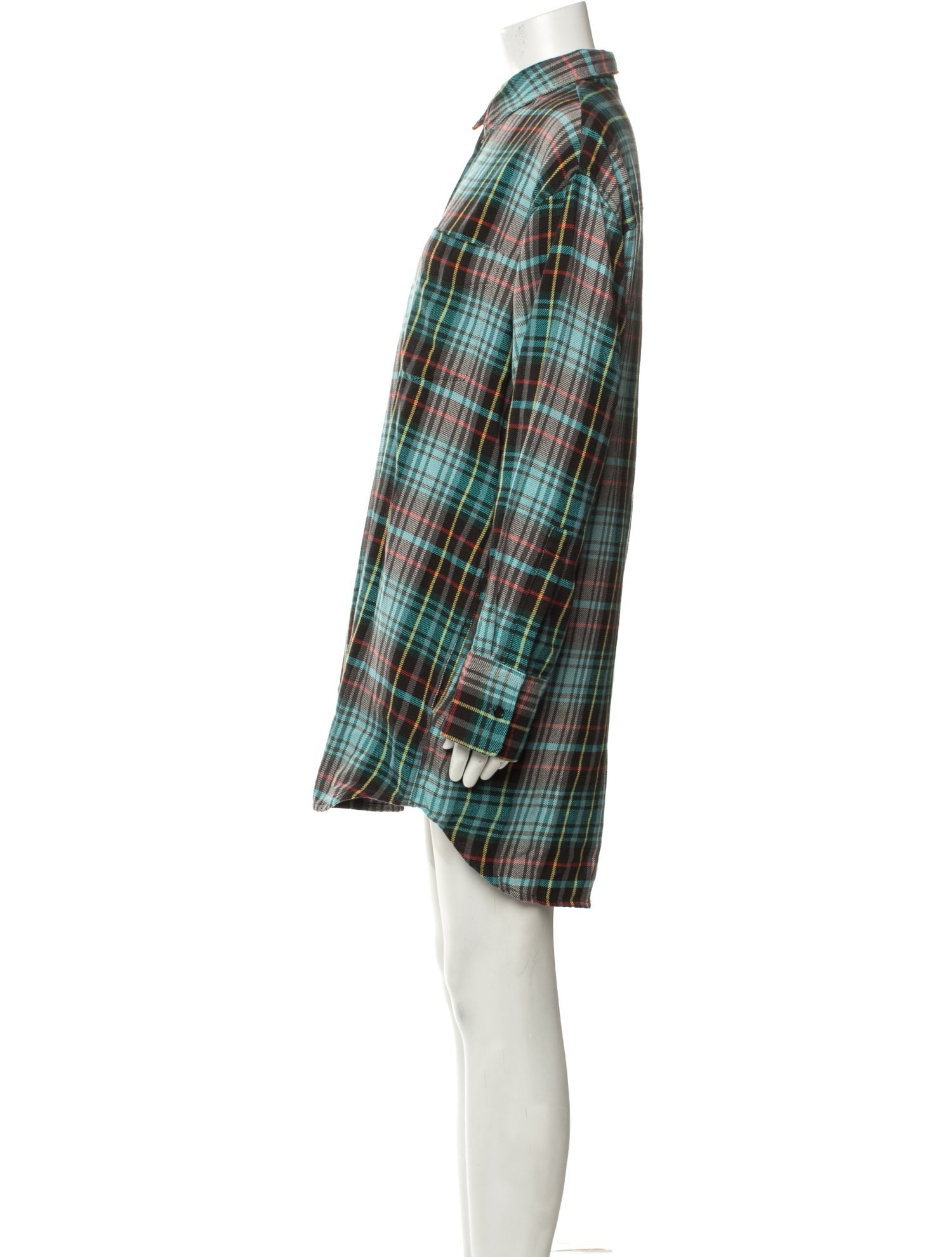 Aspesi Plaid Print Knee-Length Dress w/ Tags