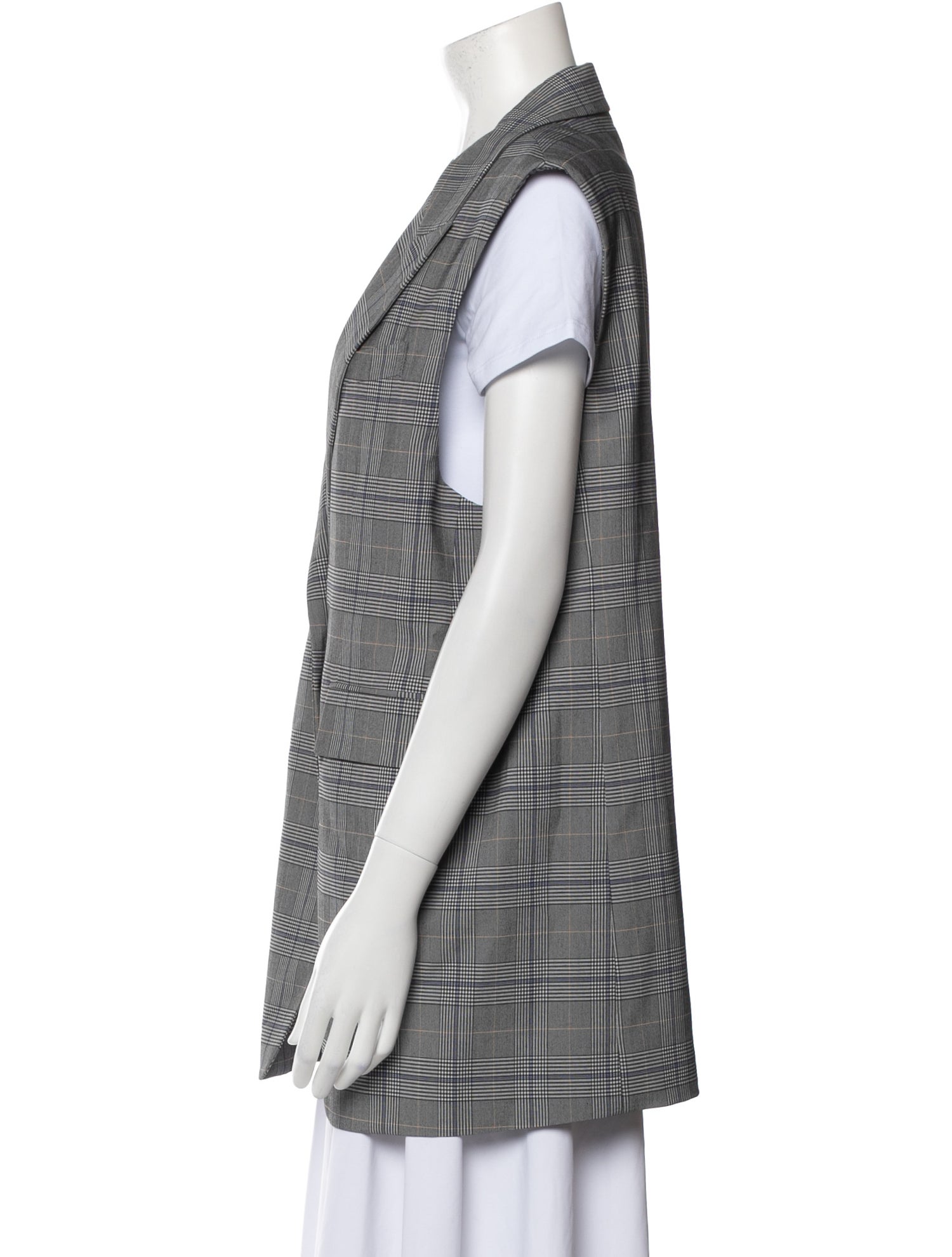 Aspesi Plaid Print Vest w/ Tags