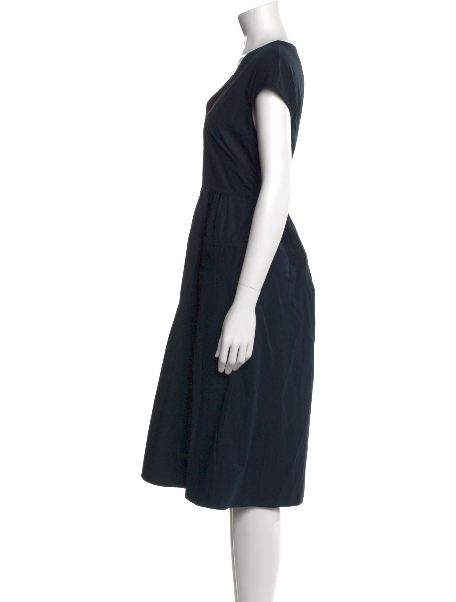 Aspesi V-Neck Midi Length Dress