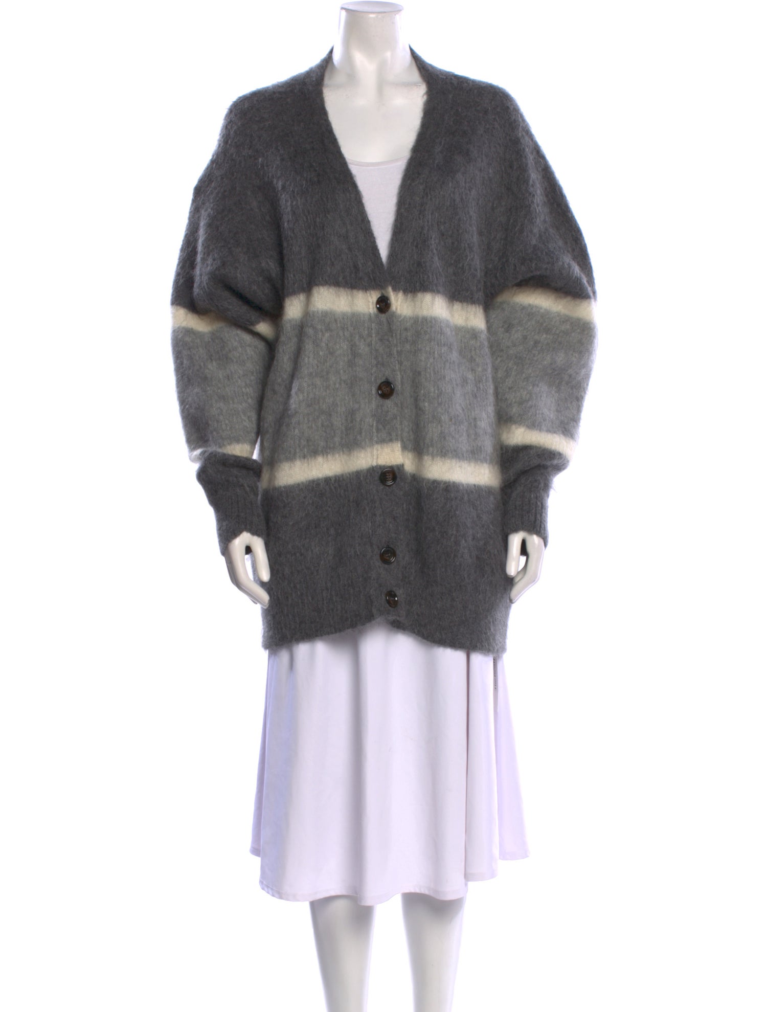 Aspesi Striped V-Neck Sweater