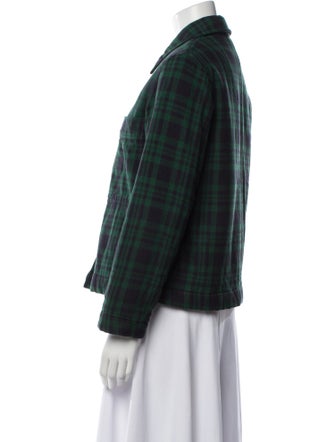 Aspesi Plaid Print Jacket