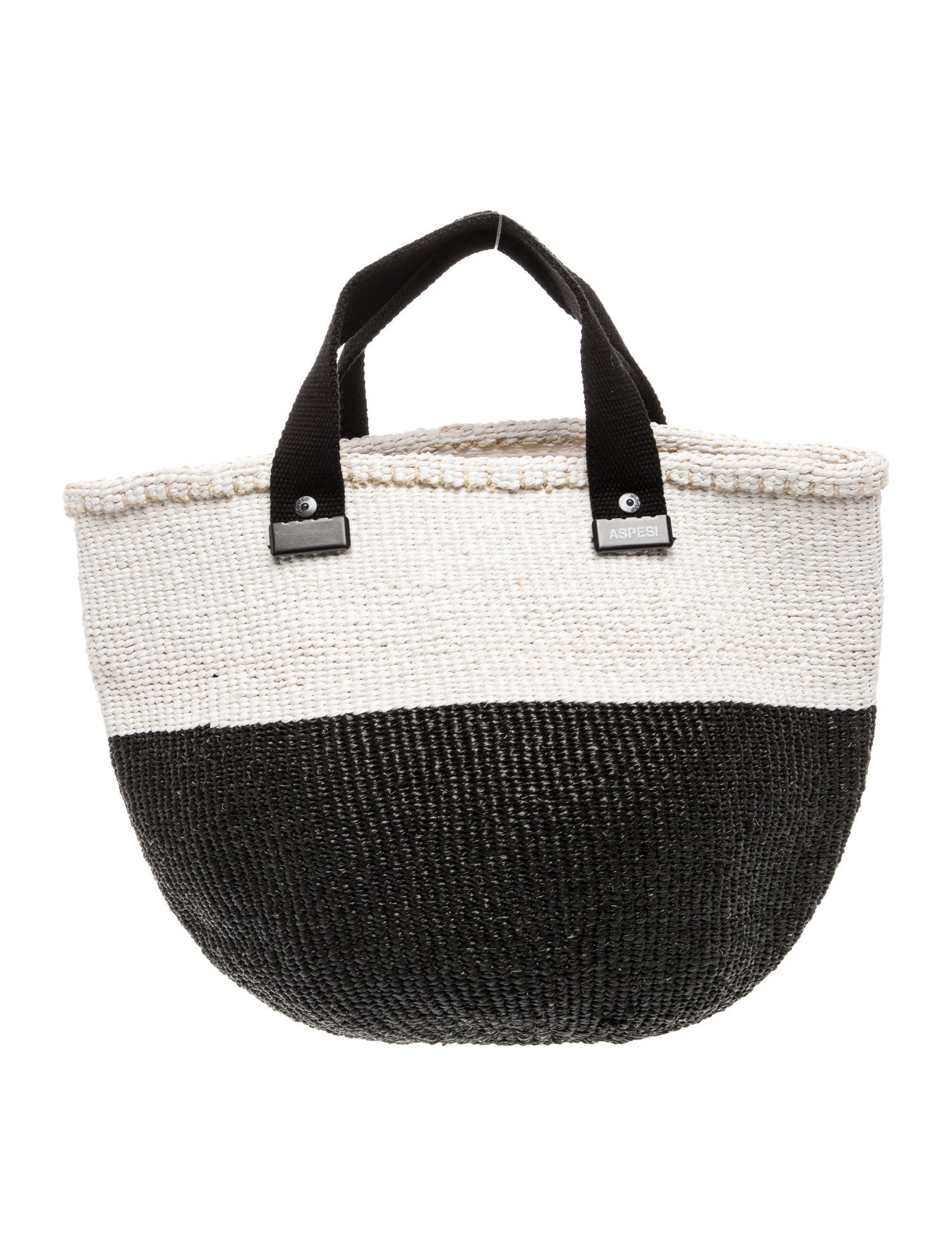 Aspesi Raffia Top Handle Bag