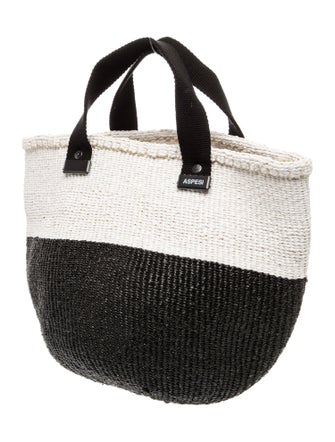 Aspesi Raffia Top Handle Bag