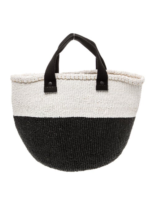 Aspesi Raffia Top Handle Bag
