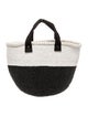 Aspesi Raffia Top Handle Bag