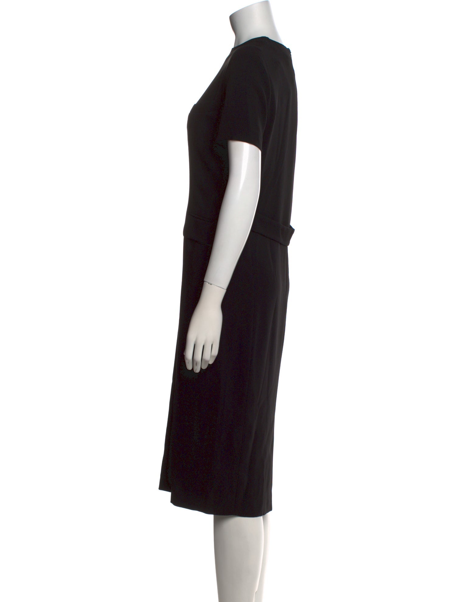 Aspesi Crew Neck Midi Length Dress