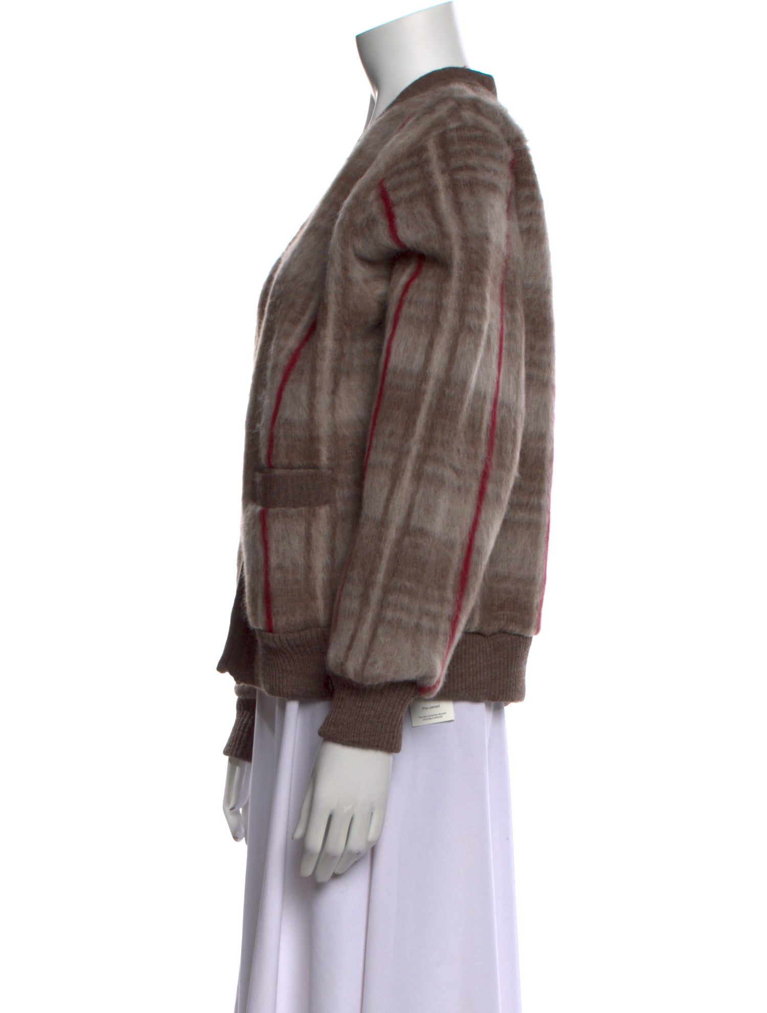 Aspesi Wool Plaid Print Sweater w/ Tags