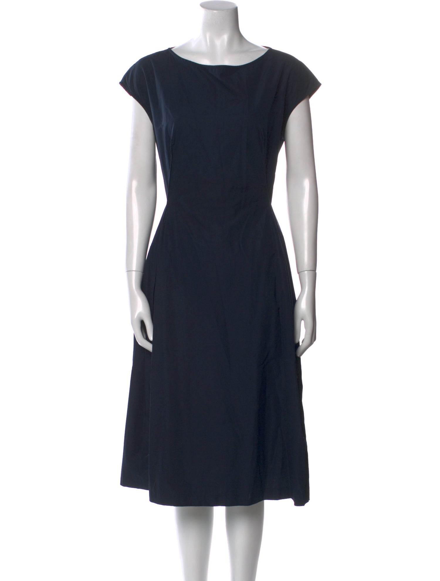 Aspesi Bateau Neckline Midi Length Dress