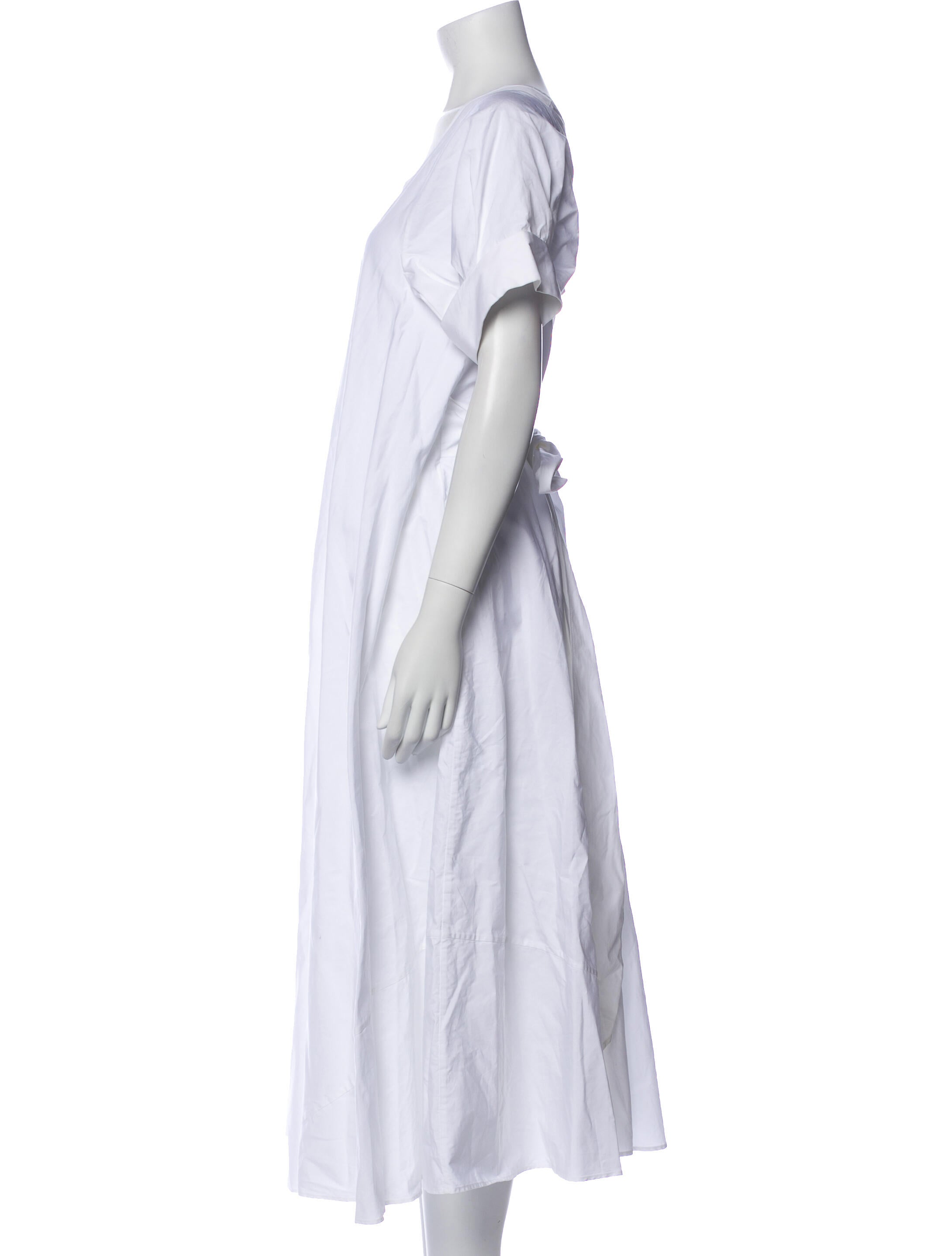 Aspesi Scoop Neck Midi Length Dress