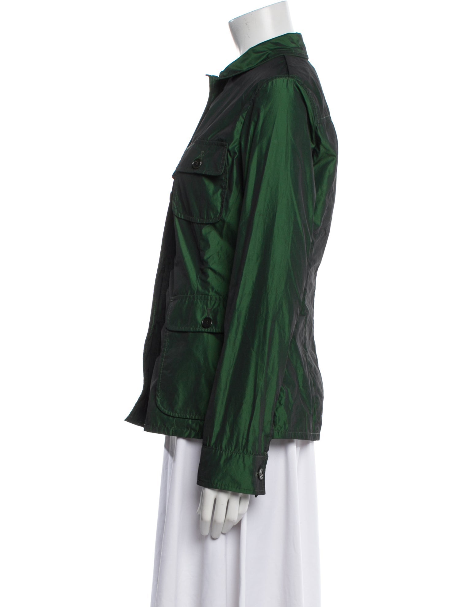 Aspesi Colorblock Pattern Utility Jacket