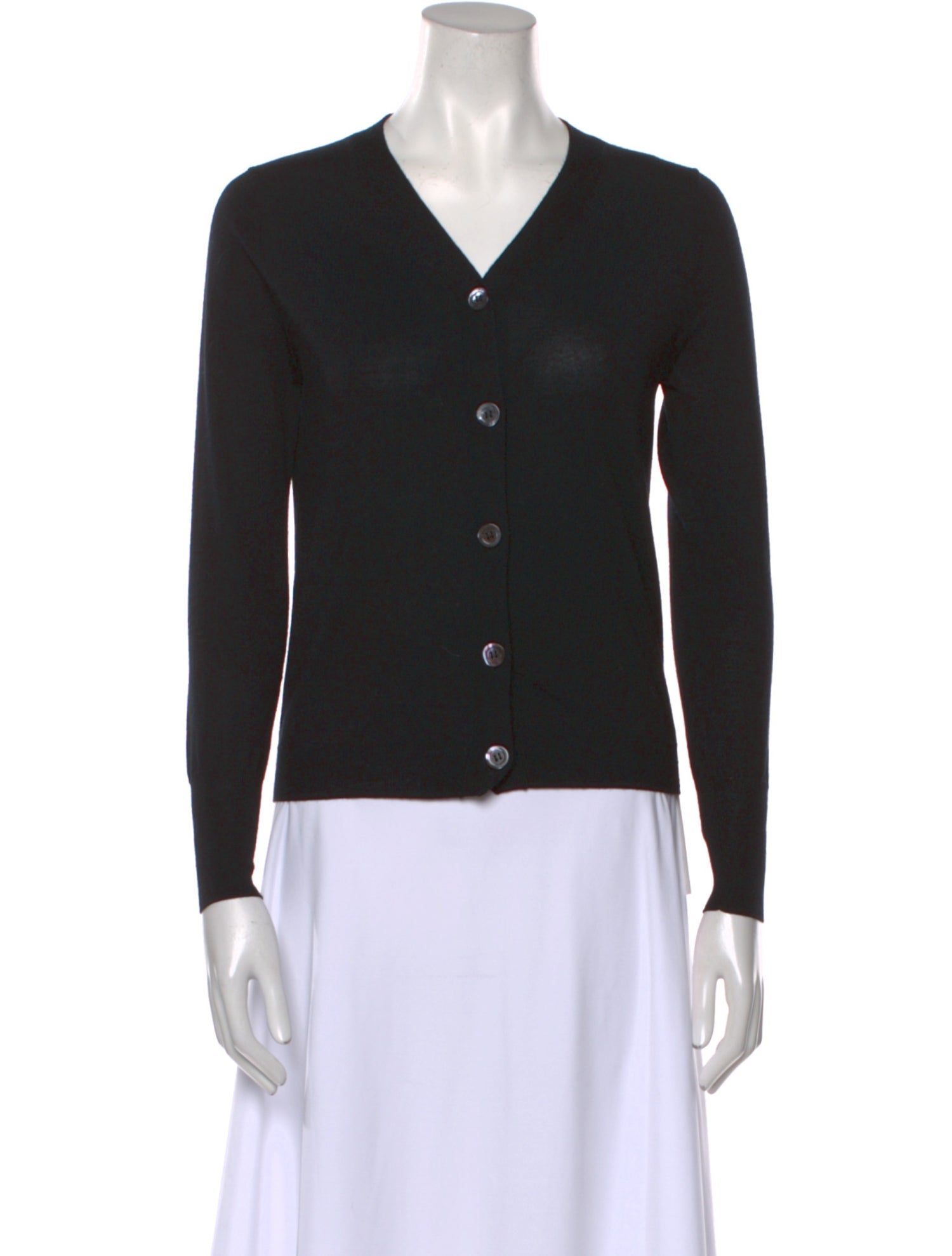 Aspesi Virgin Wool V-Neck Sweater